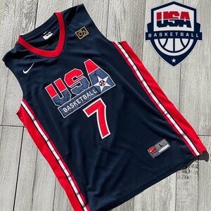 Nike Team USA Larry Bird #7 Basketball Jersey - Navy,